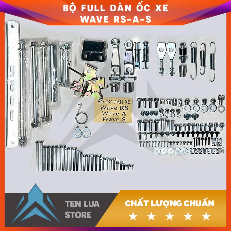 Bộ ốc xe Dream Thái,Dream Việt,Dream Lùn ,Wave Alpha/ZX/RS/A/S100, Club 50+81+82+78