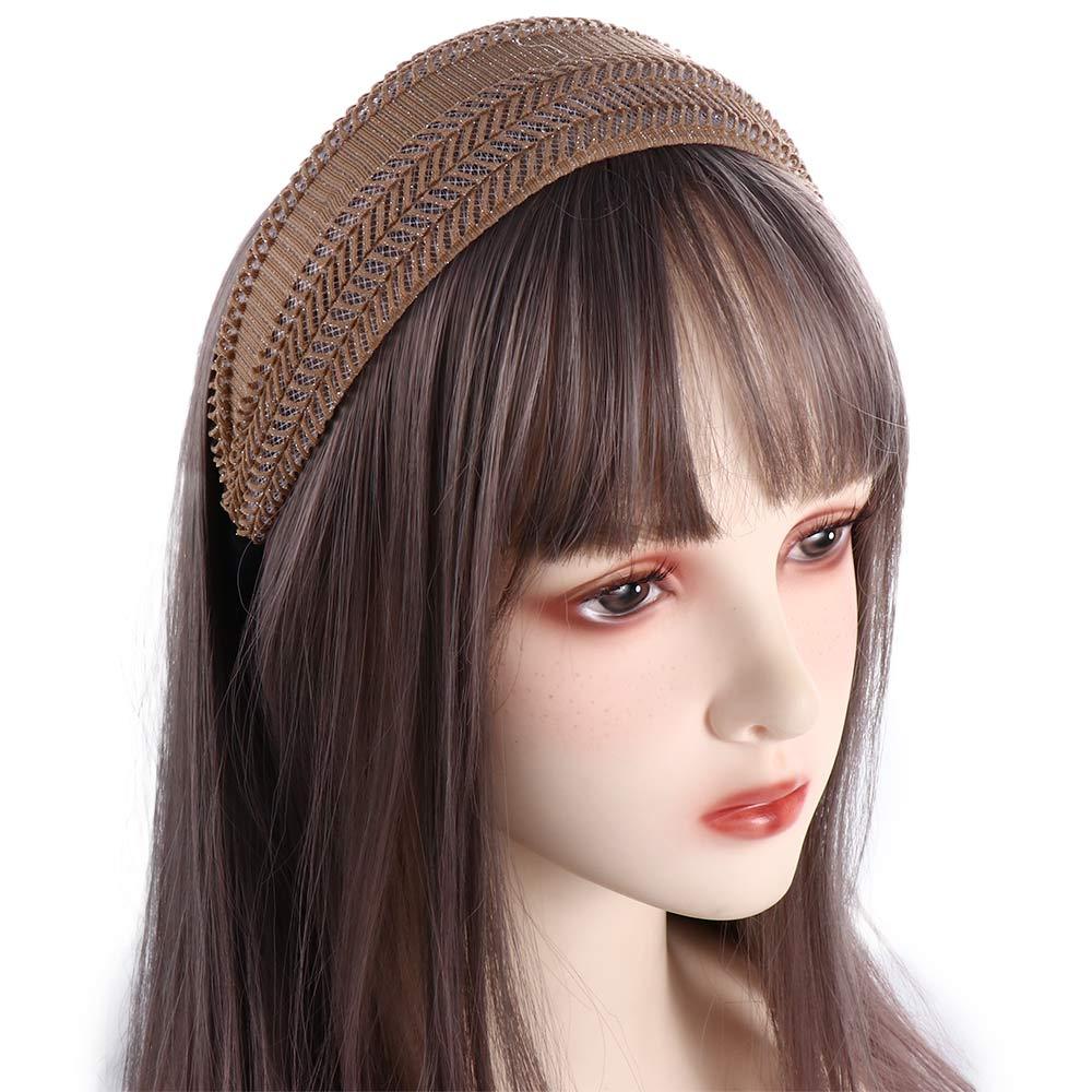 Băng Đô Cài Tóc Phối Ren Bản Rộng Chống Trượt Thời Trang Cho Nữ