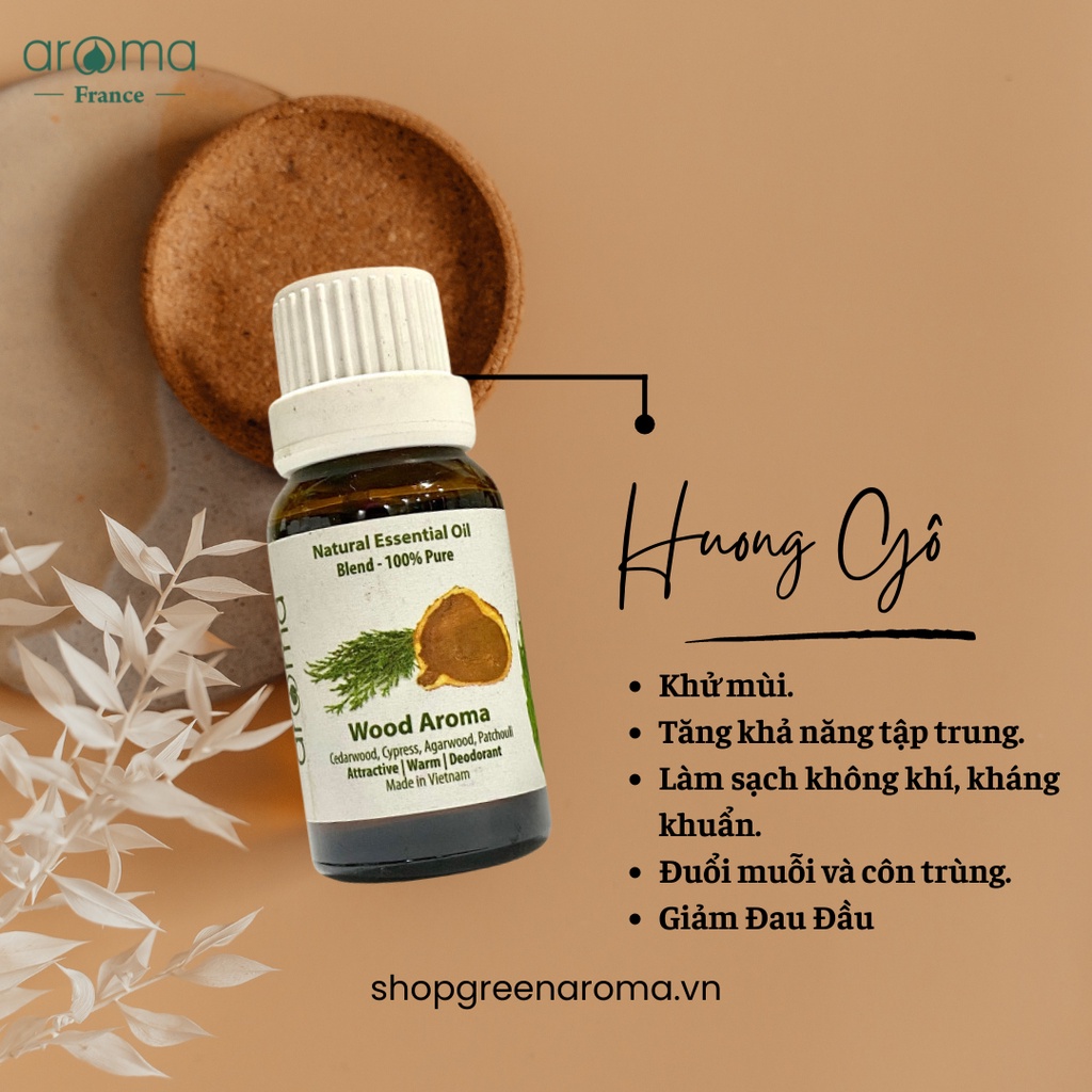 Tinh dầu Hương Gỗ Aroma | Wood Essential Oil 10ml