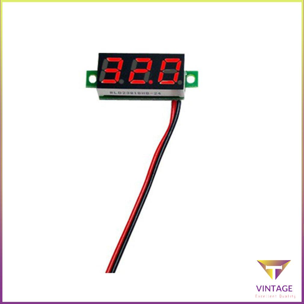 Vôn kế kỹ thuật số Led kép 0,28 inch Dc 32V Ampe điện áp hai dây [M/4]