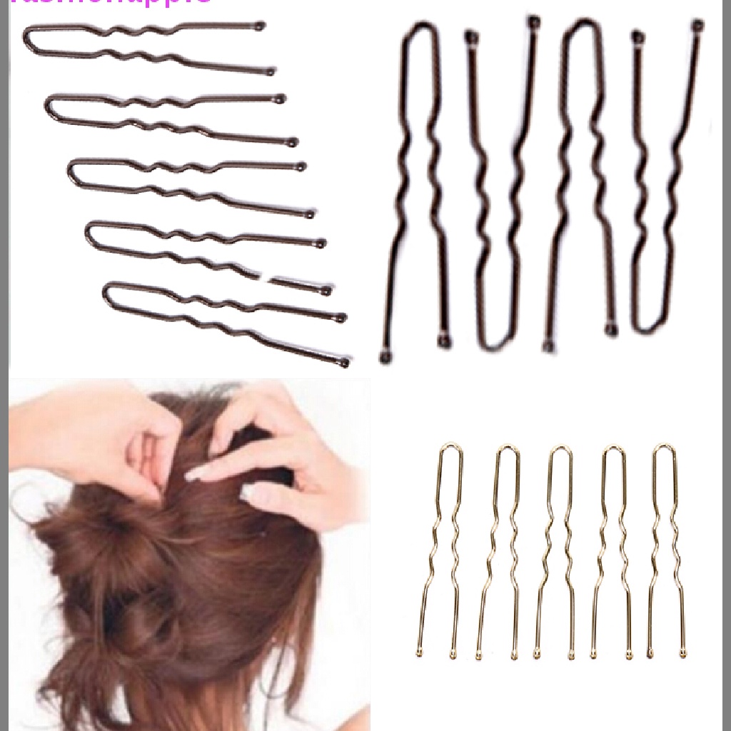 Set 20 Kẹp Tóc Kim Loại Hình Chữ U Thời Trang Cho Nữ