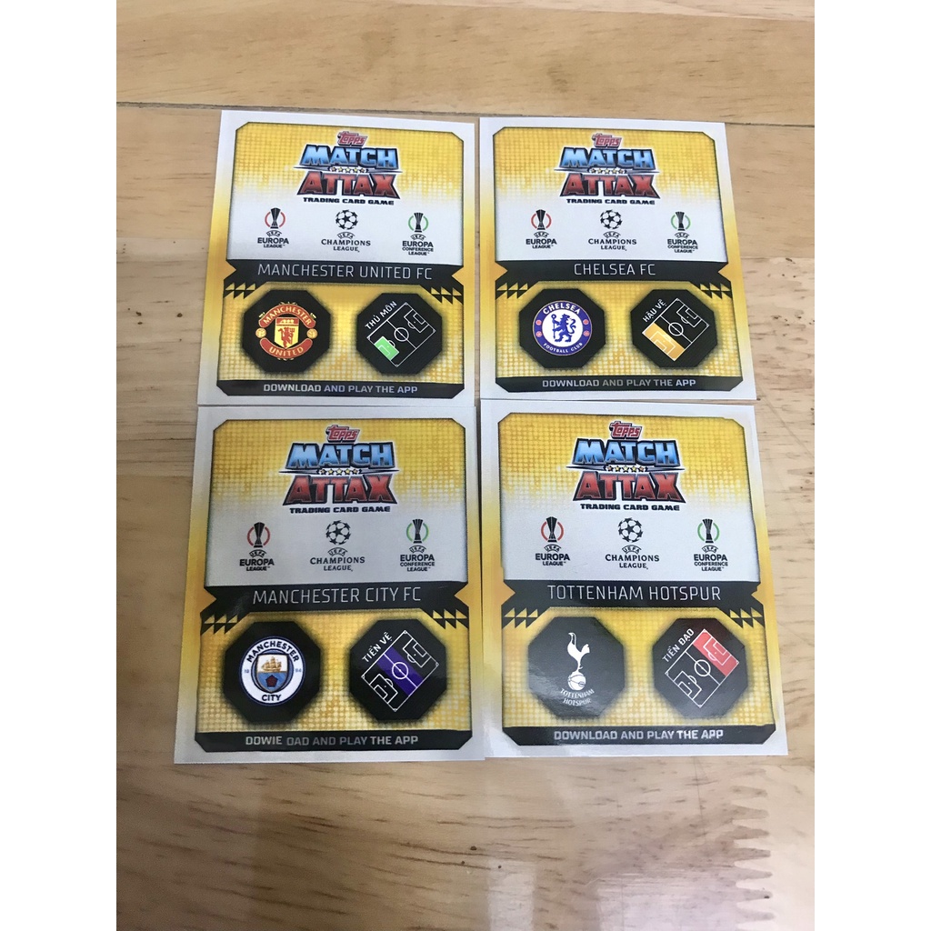 MỚI - BST Thẻ in Match Attax Ngoại Hạng Anh 22/23 phiên bản Việt hoá