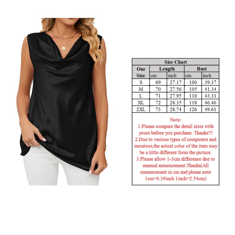 Xiangbao Áo Tank Top Không Tay Cổ Bò Dáng Rộng Vải Jacquard Satin Họa Tiết Chấm Bi Cho Nữ