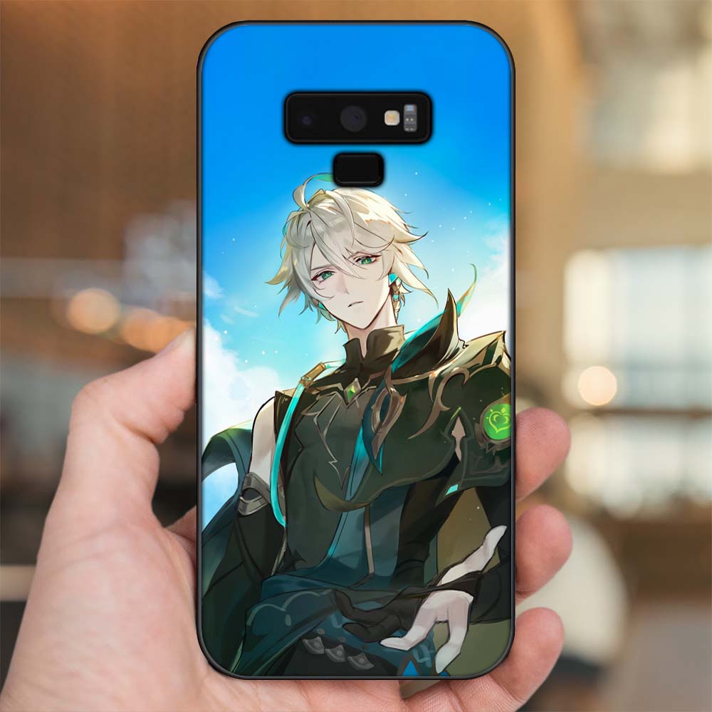 Ốp lưng Samsung Note 9 viền đen in hình Alhaitham Genshin Impact