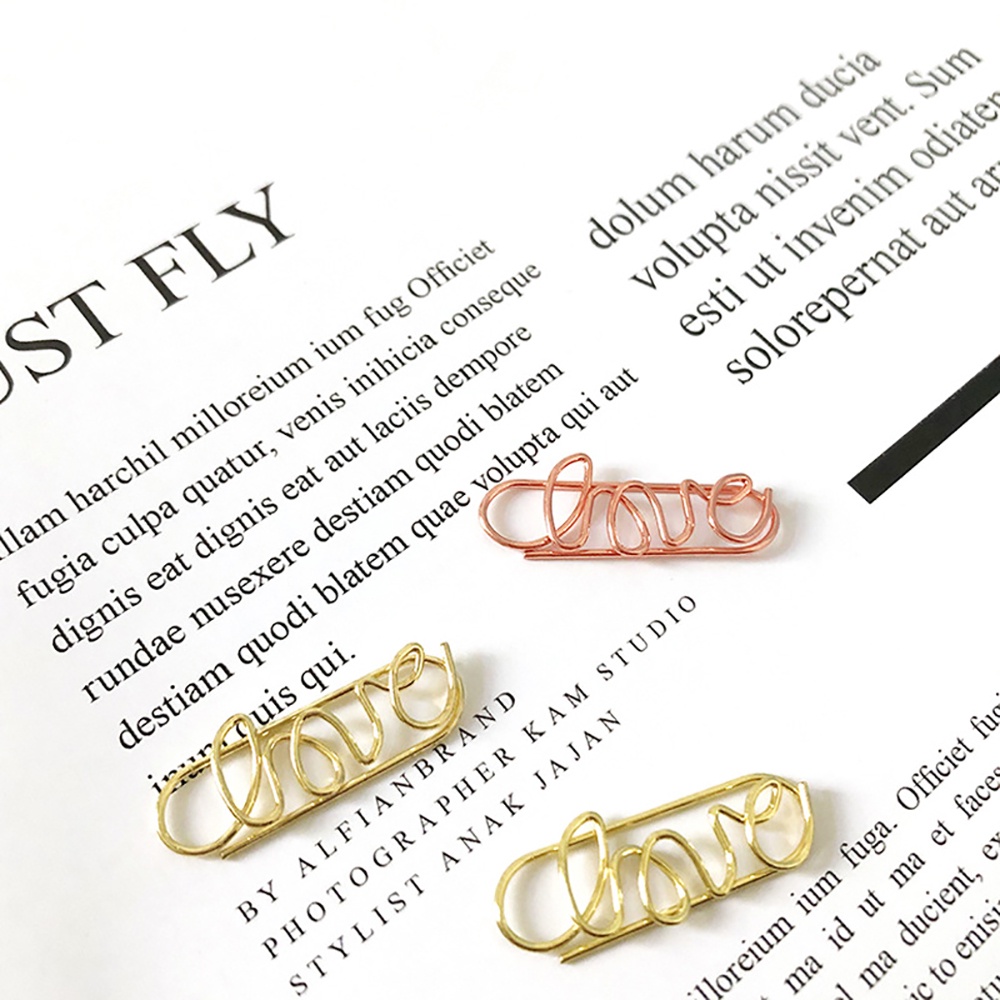 Set 10 Kẹp Giấy Ghi Chú Màu Vàng Hồng