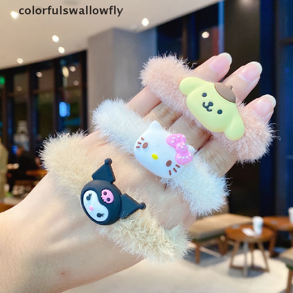 Dây Cột Tóc Sanrio Cinnamoroll Màu Đen Đơn Giản