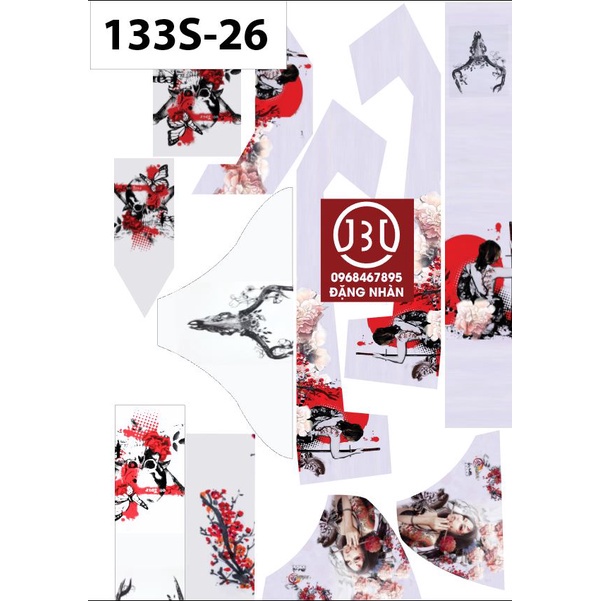 TEM TRÙM XE ĐIỆN 133S MÃ 26 MẪU NỮ NHẬT