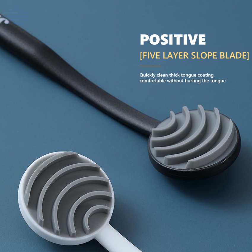 Dụng cụ cạo lưỡi chăm sóc răng miệng bằng silicon mềm chống trượt