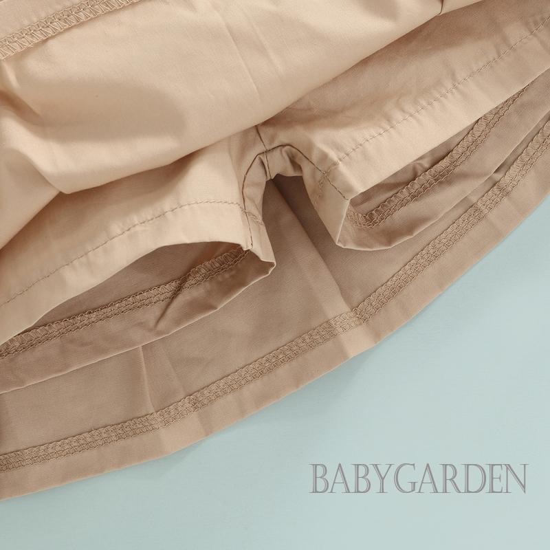 Set Áo Tay Ngắn Cổ Tròn + Chân Váy Màu Sắc Trơn Dành Cho Bé Gái 1-6 Tuổi