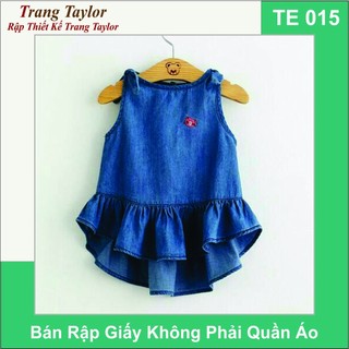 Rập Giấy Váy Bé Gái TE015