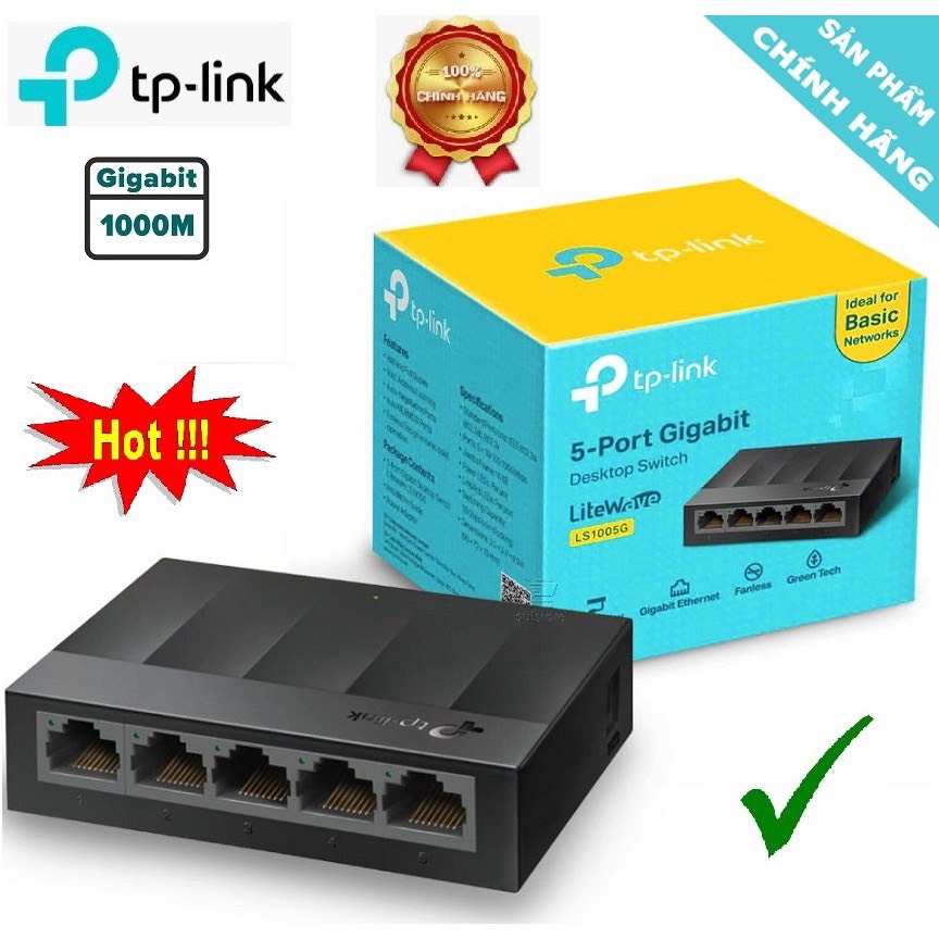 Bộ Chia Mạng Switch TPLink 5 Cổng 8 Cổng Gigabit Tốc độ 10/100/1000 LS1005G LS1008G vỏ nhựa
