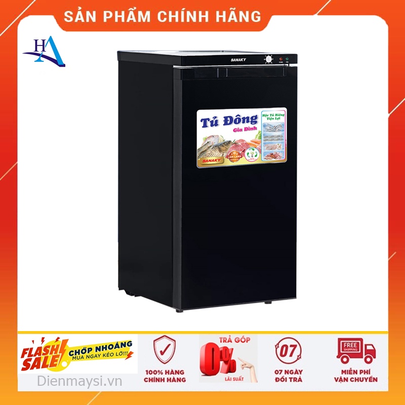 Tủ đông đứng Sanaky VH-160K 118 lít + MIỄN PHÍ GIAO HÀNG TP.HCM ,BH 2 NĂM CHÍNH HÃNG