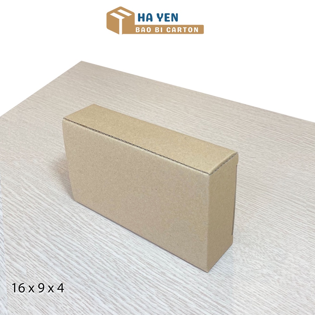 16x9x4  Hộp Carton Đóng Hàng Nắp Gài