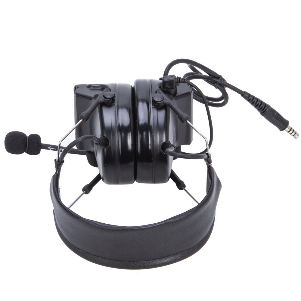 Tai Nghe Chiến Thuật Giảm Tiếng Ồn Màu Đen U94 PTT Cho VERTEX VX-5R VX-3R Retevis RT40