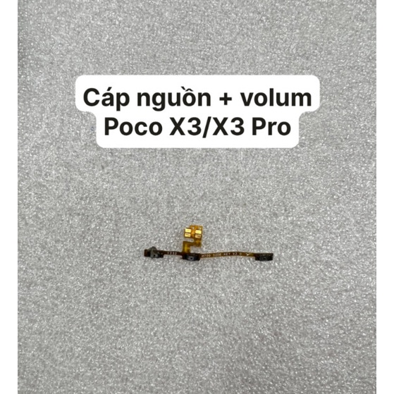 Cáp nguồn + volum Poco X3/X3 Pro