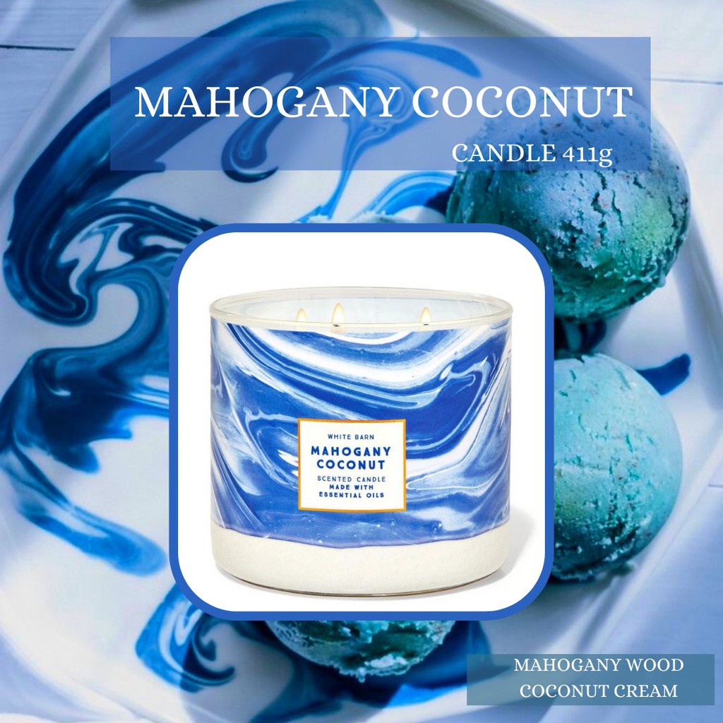 NẾN THƠM 3 BẤC BATH & BODY WORK- MAHOGANY COCONUT(411GR)
