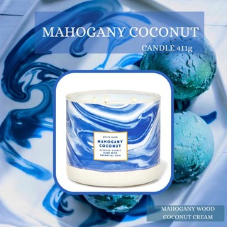 Nến thơm 3 bấc bath & body work- mahogany coconut