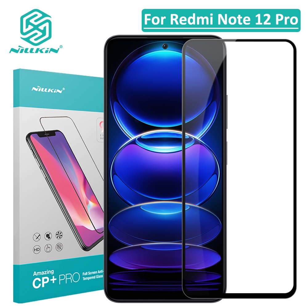 Kính cường lực NILLKIN 9H toàn màn hình chống nổ/ vân tay thích hợp cho Redmi Note 12 Pro / 12 Pro Speed / 12 Pro Plus