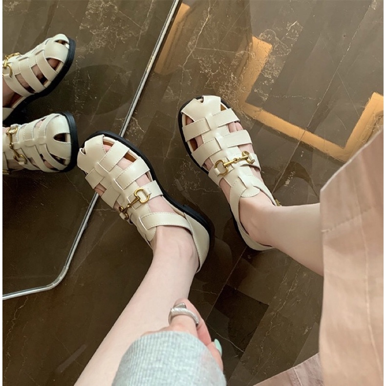 SANDAL RỌ ĐẾ THẤP PHONG CÁCH CỔ ĐIỂN