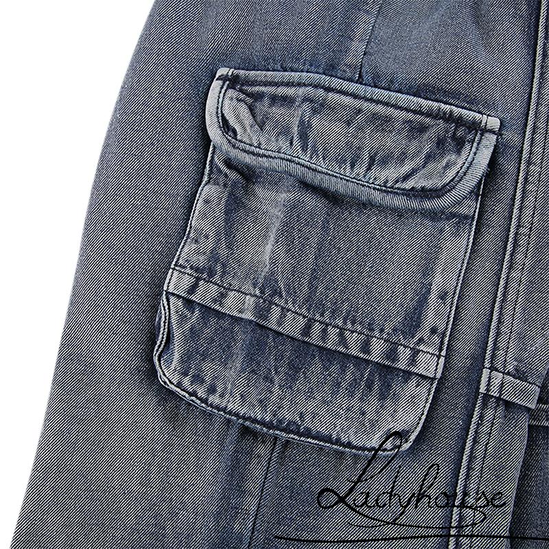 Quần Jean Dài Lưng Cao Ống Đứng Màu Xám Thời Trang Xuân Thu Cho Nữ Size S / M / L