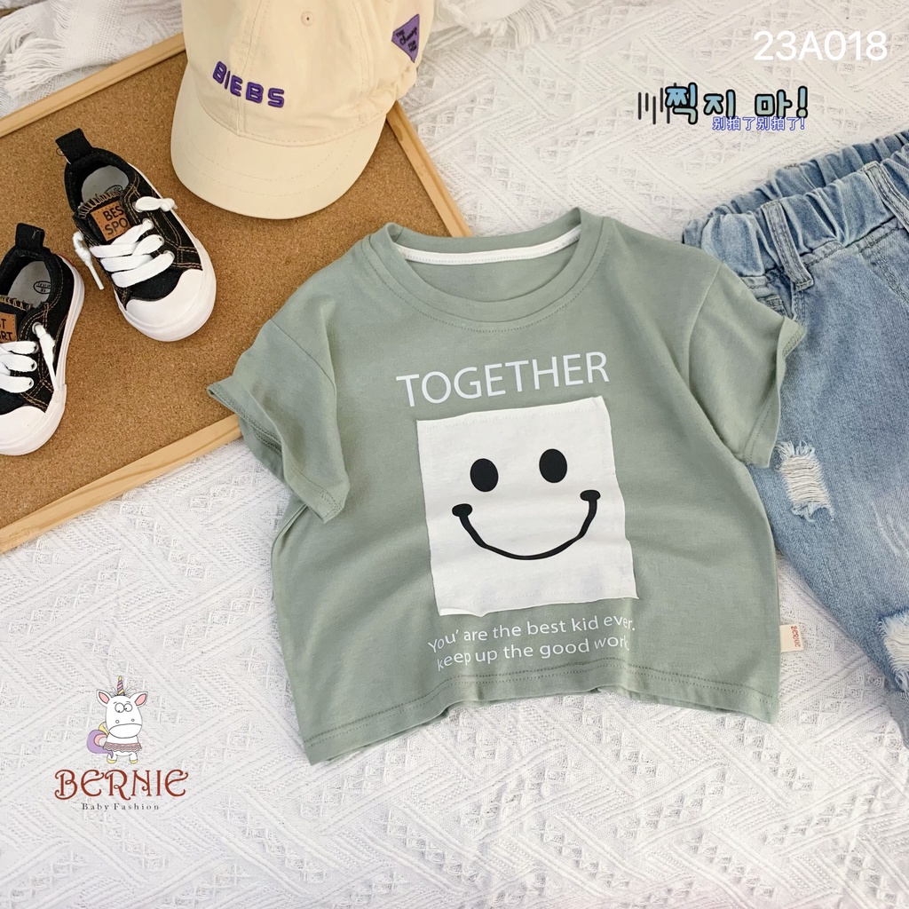 Áo phông mặt cười together Bernie cho bé trai
