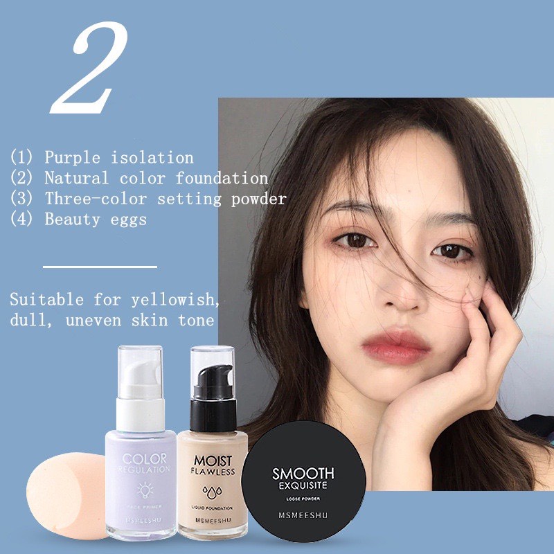 MSMEESHU Bộ trang điểm make up 4 món