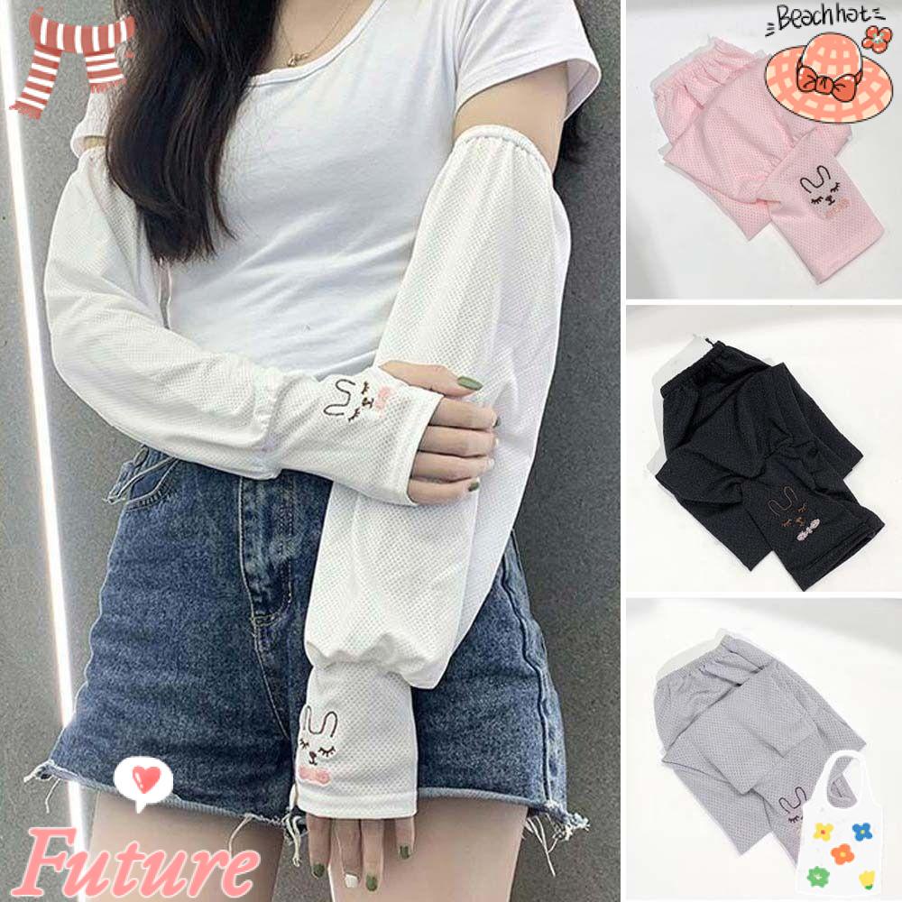 Vỏ Bọc Khuỷu Tay Hình Thỏ Đáng Yêu Chống Tia UV Khi Chạy Bộ Câu Cá