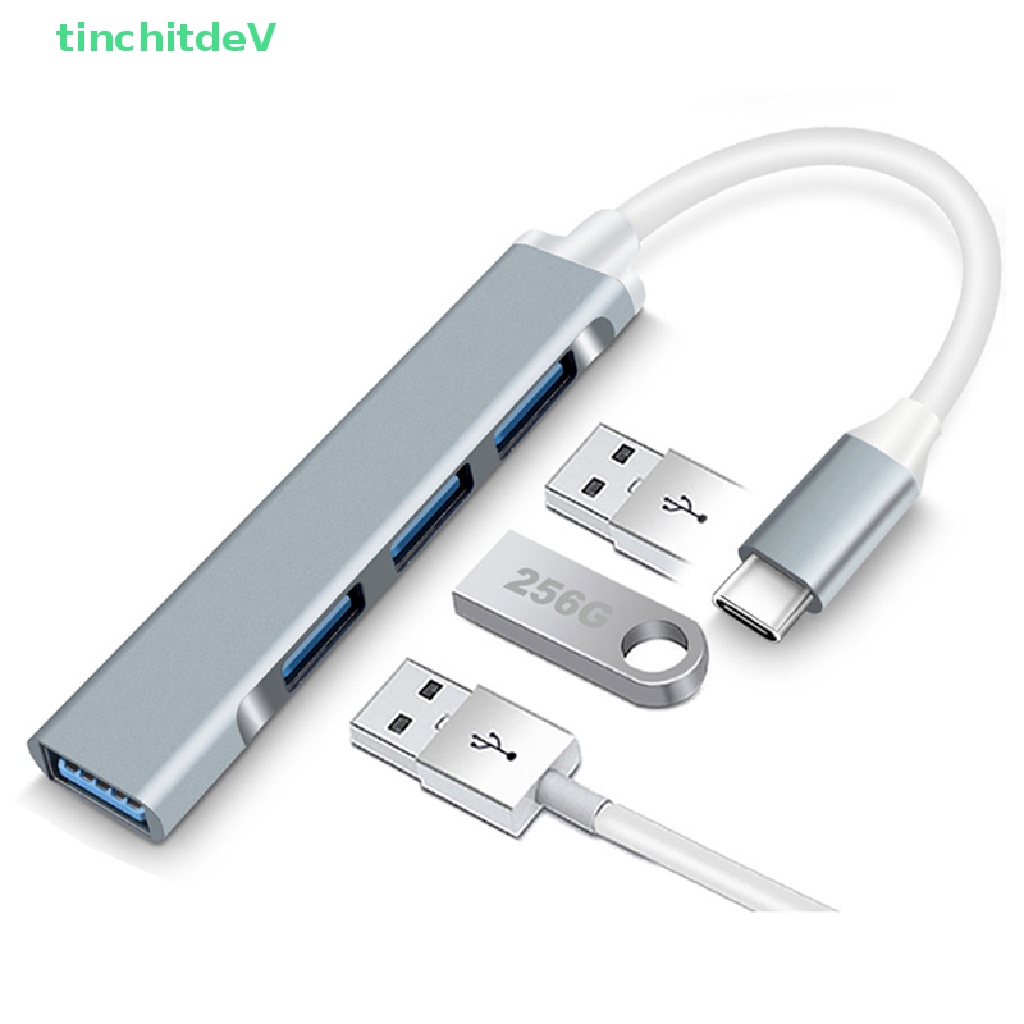 Hub Chia 4 Cổng USB 3.0 Type C OTG Cho Máy Tính