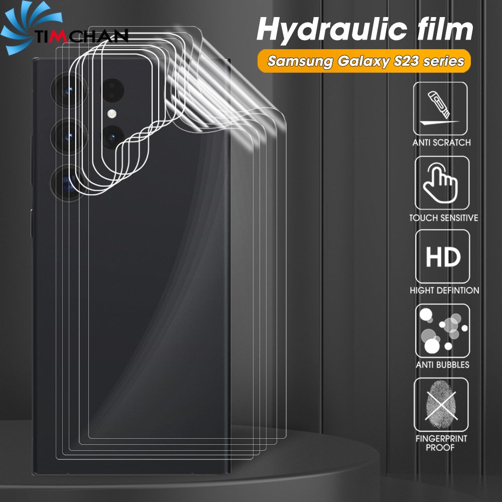 Phim Dán TPU Hydrogel Trong Suốt Chống Bụi Chống Trầy Cho Điện Thoại Samsung Galaxy S23