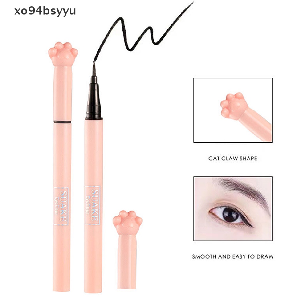 1 Bút Kẻ Mắt Dạng Lỏng Chống Nước Lâu Phai Thiết Kế Vỏ Bút Hình Móng Vuốt Mèo Độc Đáo Xo94Bsyu