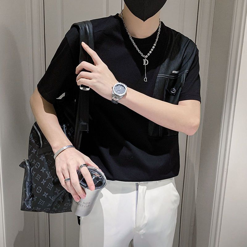 Áo Thun Tay Ngắn Cổ Tròn Thời Trang Mùa Hè Cho Nam