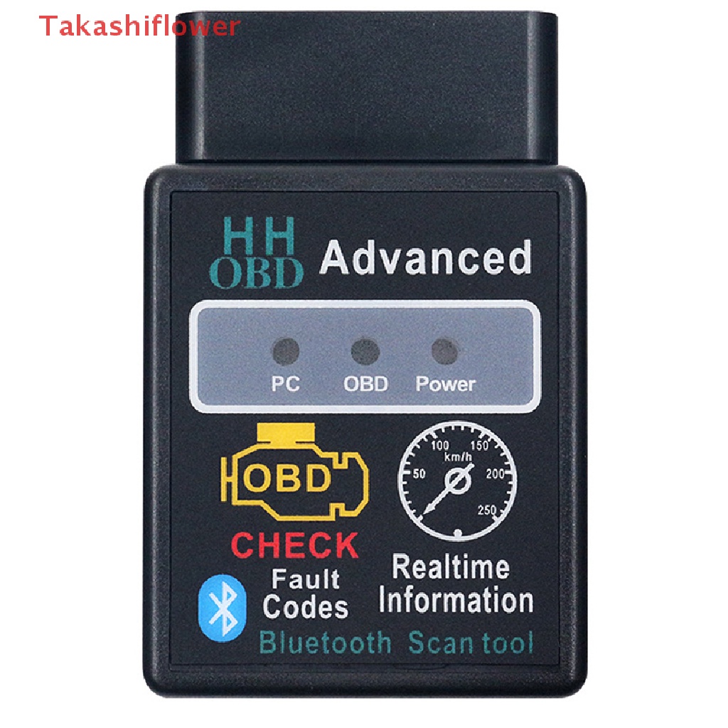 (Takashiflower) Thiết Bị Quét Chẩn Đoán Lỗi Ô Tô HH OBD V2.1 Epistar Bluetooth ELM327 OBD2 Không Dây Cho Các Mẫu Xe Hơi