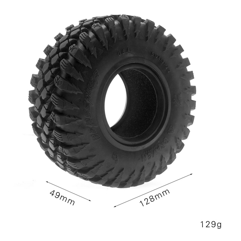 Bộ 4 Bánh Xe Cao Su 128mm 2.2 Cho Xe Điều Khiển Từ Xa Axial SCX10 Wraith RR10 Capra Traxxas TRX4 YK4802 1 / 10