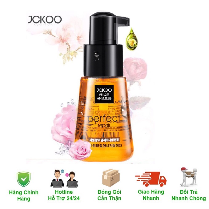 Tinh dầu dưỡng tóc uốn, dưỡng tóc khô xơ, tóc nhuộm Jckoo giúp giữ nếp