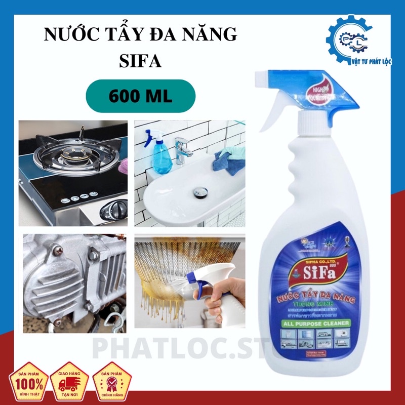 Tẩy rửa đa năng Victory's Sifa 999, nước tẩy rửa sạch dầu mỡ, vết bẩn trên mọi bề mặt dung tích 600ml