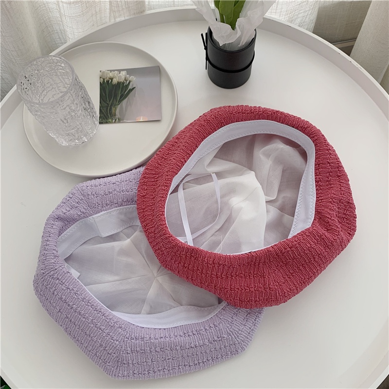 HMH®Mũ beret chất liệu độc đáo form ôm dễ phối đồ phong cách retro cá tính xuân hè cho nữ