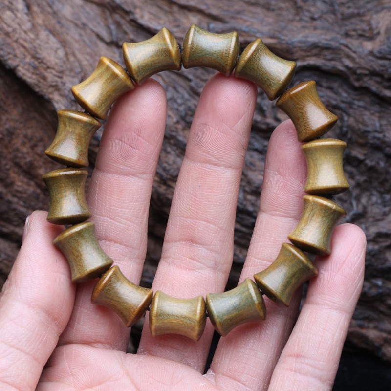 Vòng Đeo Tay Bằng Gỗ Đàn Hương 12Mm X 14Mm