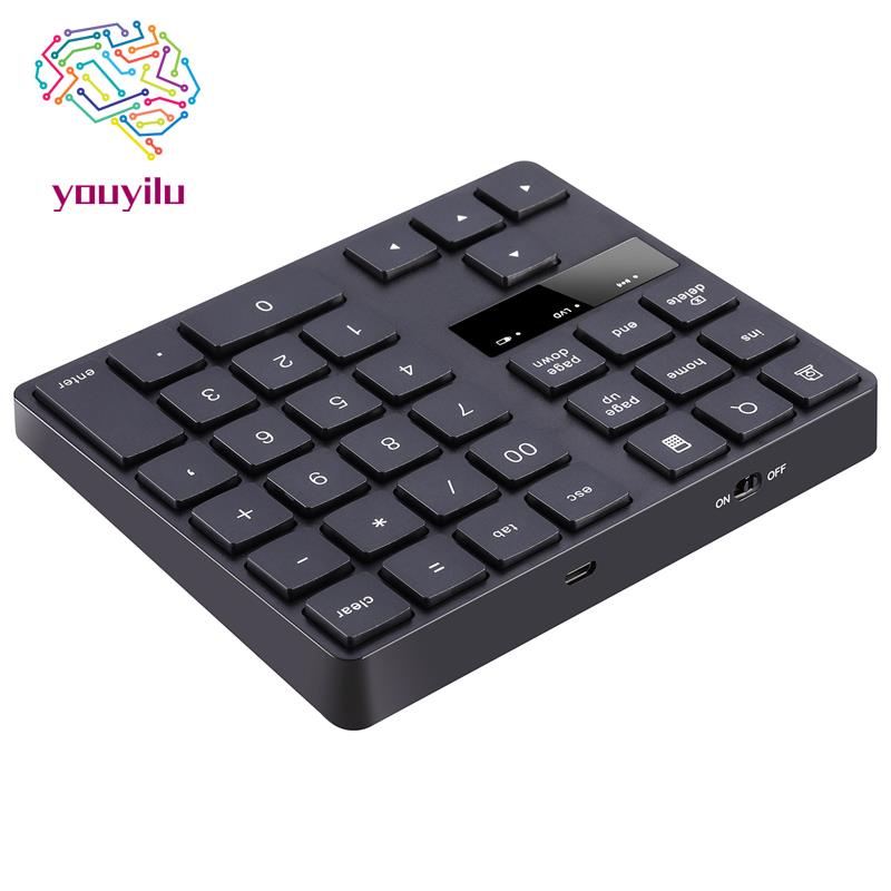 Bàn Phím Số Không Dây 2.4G Với 35 Phím Cho PC / Laptop / Macbook / IMac