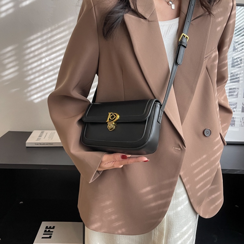 Túi Đeo Chéo Màu Trắng Phong Cách retro Hàn Quốc Đơn Giản Cho Nữ