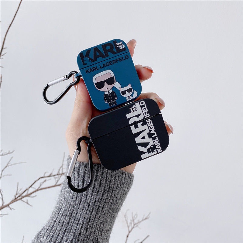 Airpods pro airpods 3 vỏ bảo vệ tai nghe cat karl thích hợp cho airpods1 2 3 pro case