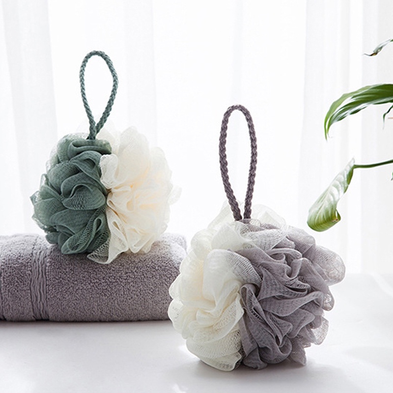 Màu sắc ngẫu nhiên Bóng tắm chà massage cơ thể hình hoa lưới