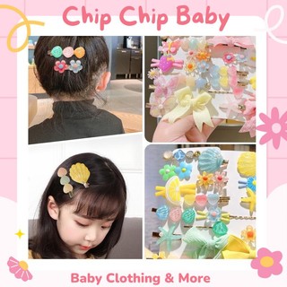 Set 9 Kẹp Tóc Cho Bé Gái Phụ Kiện Tóc Cho Bé Nhiều Mẫu