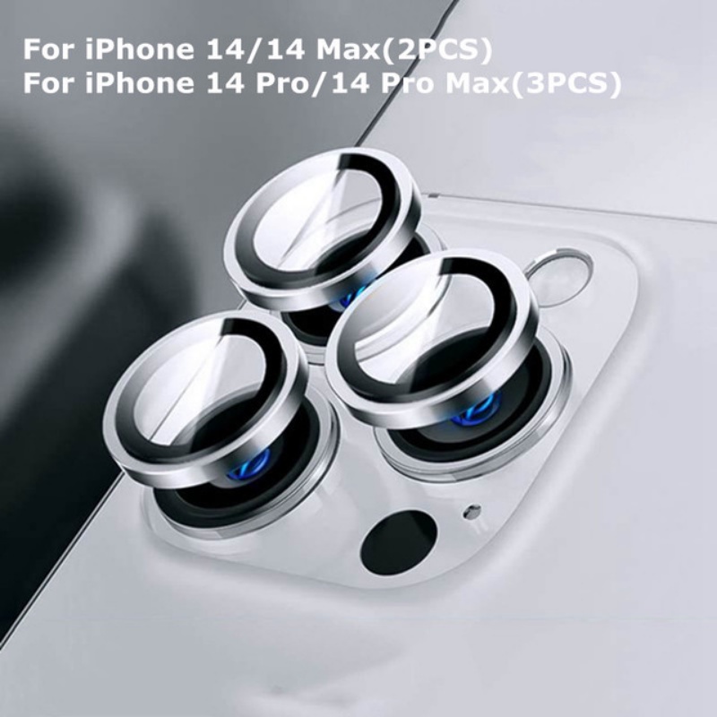 Kính Viền Kim Loại Bảo Vệ Camera Sau Cho iphone 14 pro Max iphone 12 pro Max Plus 13 pro