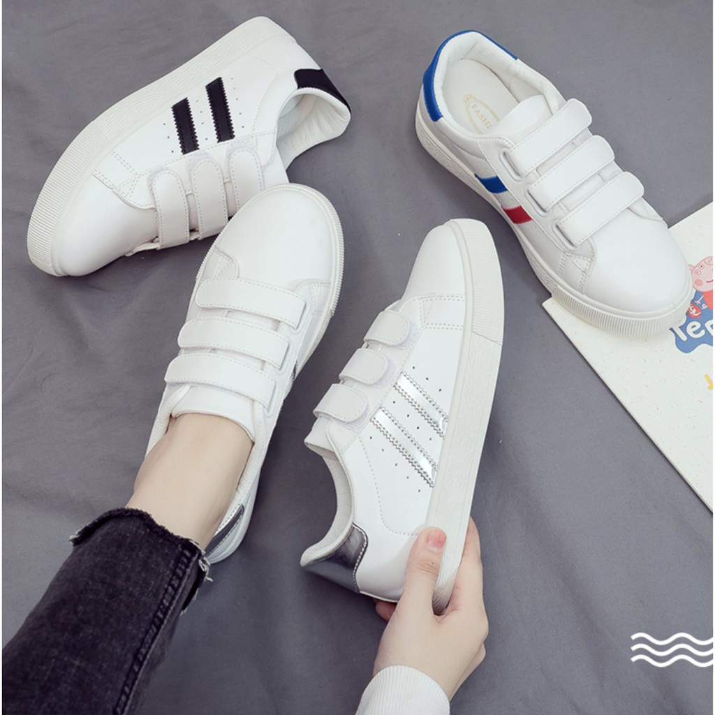 ORDER - Giày thể thao Sneaker trắng 2 sọc Ulzzang (Có ảnh thật)