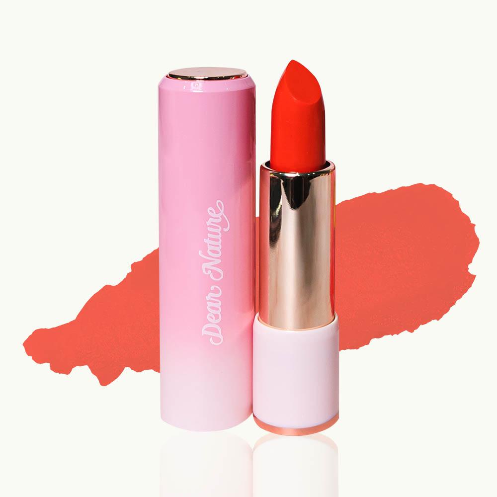 Son dưỡng có màu Dear Nature tropical taste không chì thuần chay dưỡng môi hồng