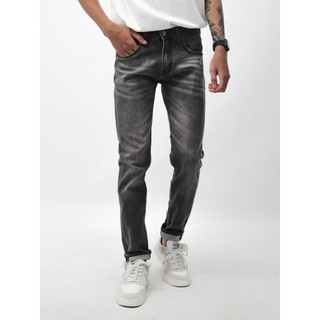 Quần jean nam, quần bò nam cao cấp slimfit DEFOXX xám wash 221227 foxxmen