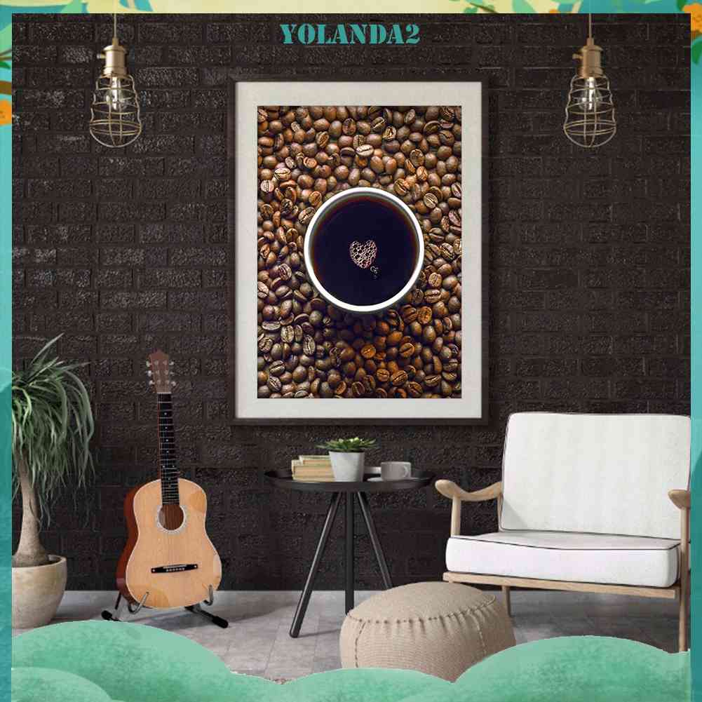 Bộ Tranh Đính Đá 5D Họa Tiết Ly Cà Phê Độc Đáo DIY FH472