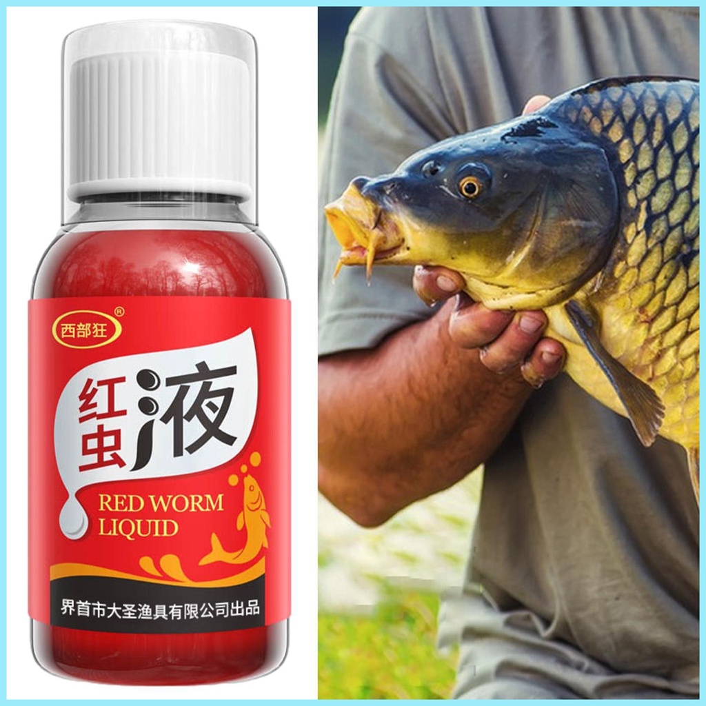 Mồi Giun Đỏ Đậm Đặc Phát Có Mùi Thơm Để Câu Cá