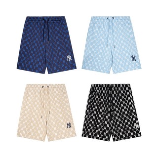 Quần short thêu chữ mlb cá tính trẻ trung cho nam nữ