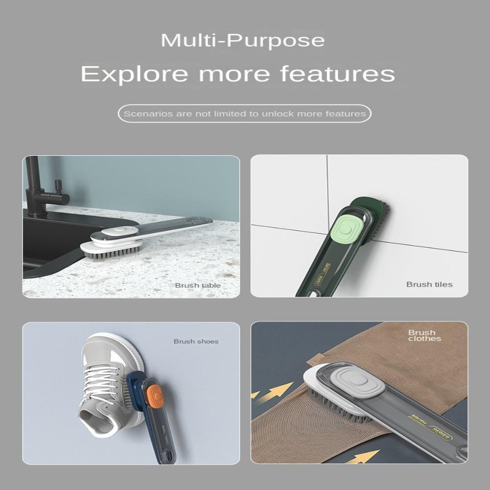 BSUNS Bàn Chải Chà Giày Lông Mềm Cán Dài Tiện Dụng